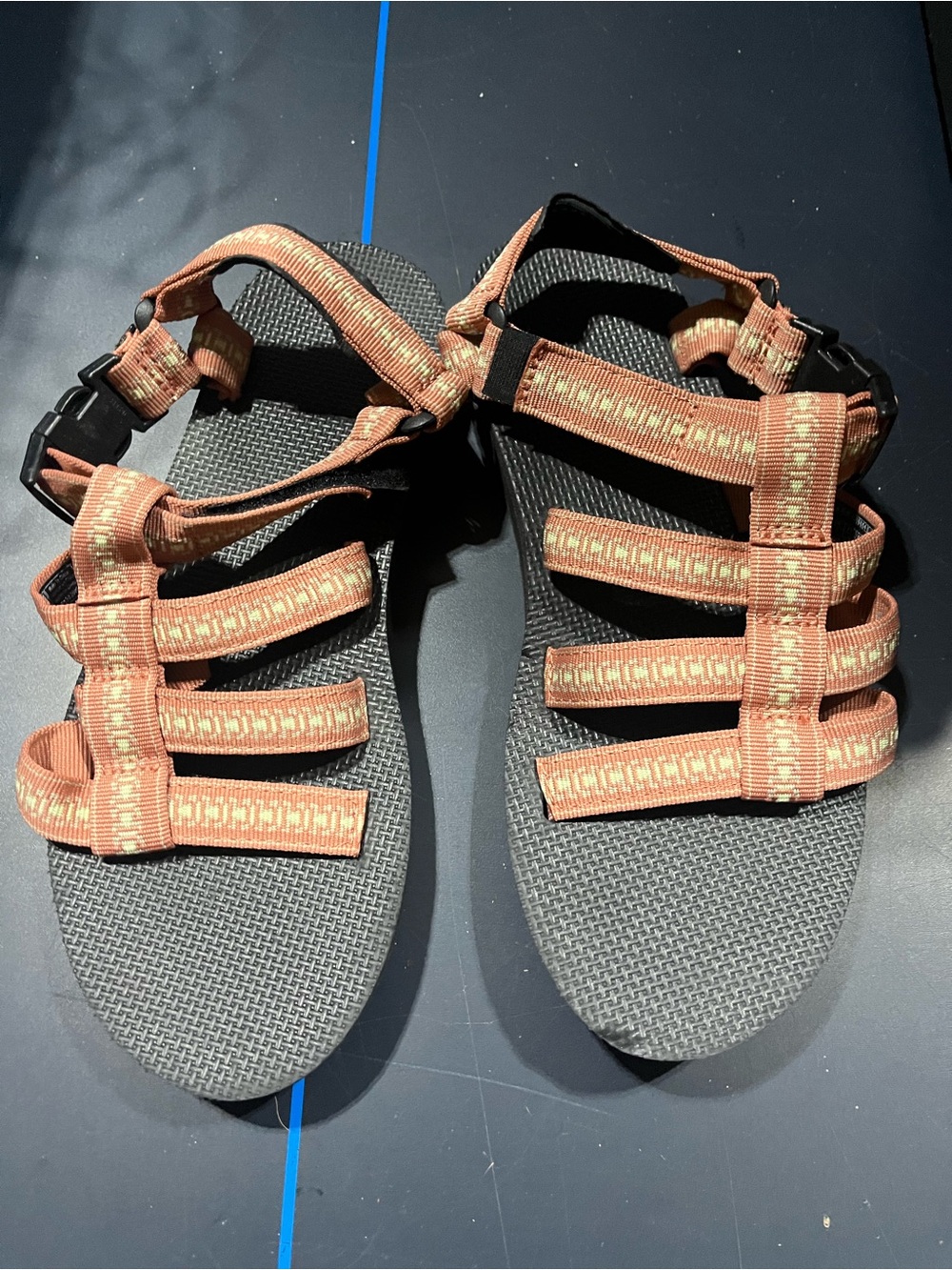 Teva Orange Strappy Sport Sandals